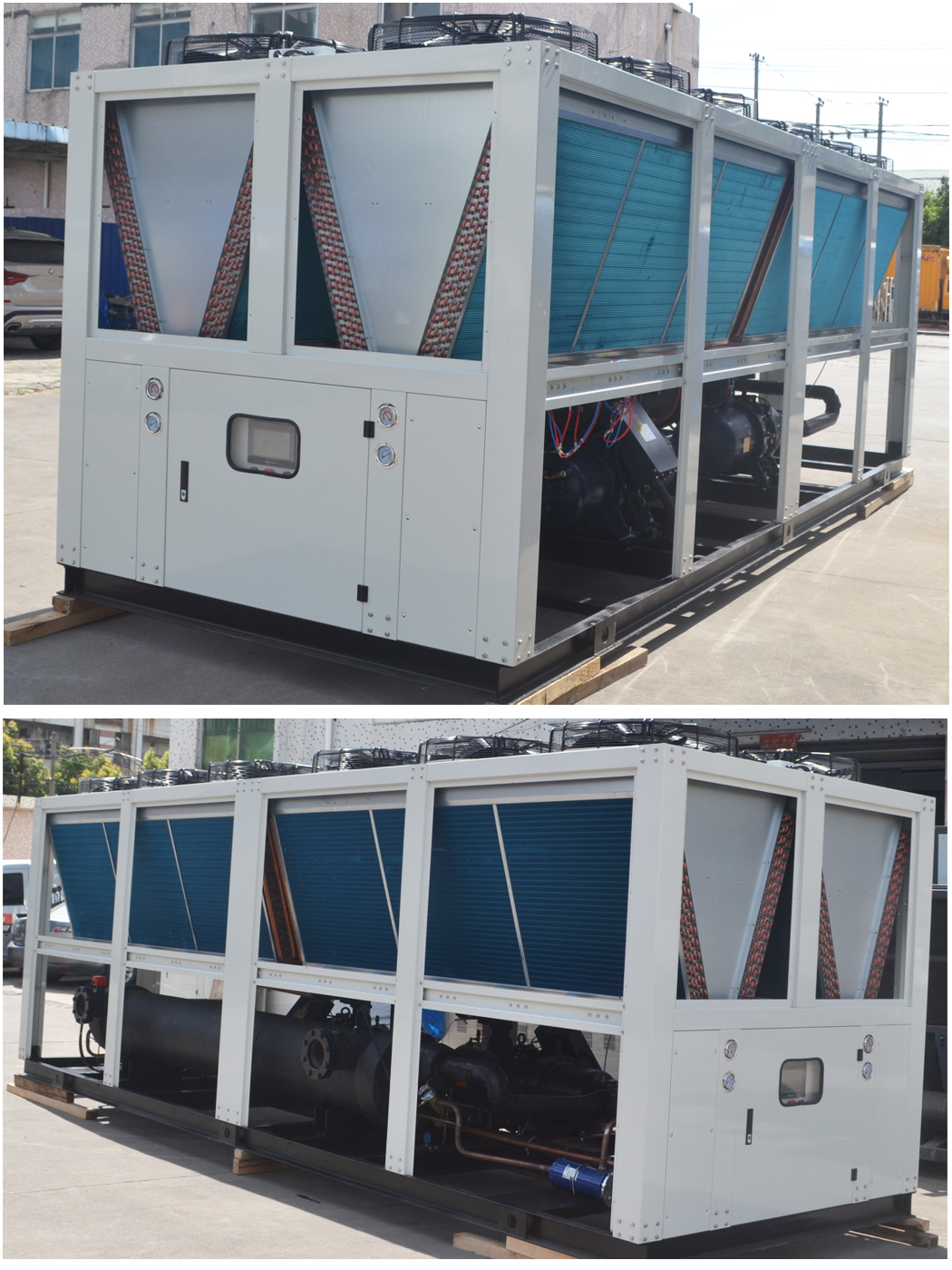 100tr air cooled screw chiller 